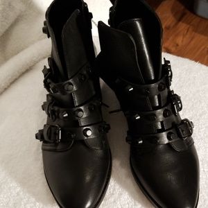 NWT Gianni Bini Studded Leather Booties